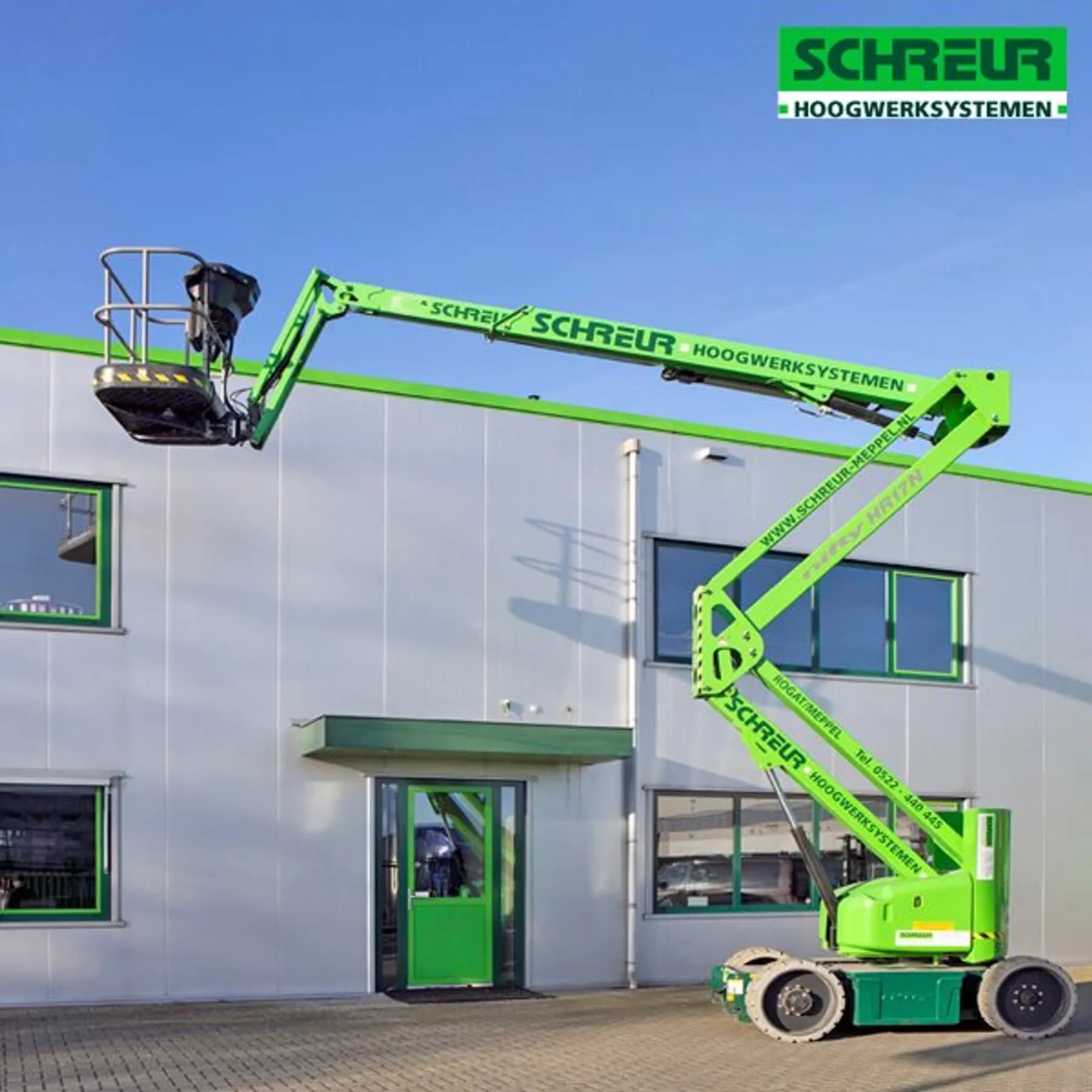 Niftylift HR17 knikarm smal hoogwerker accu