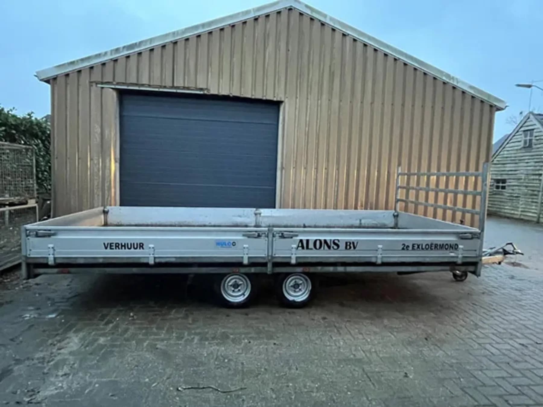 Plateau aanhangwagen 5m