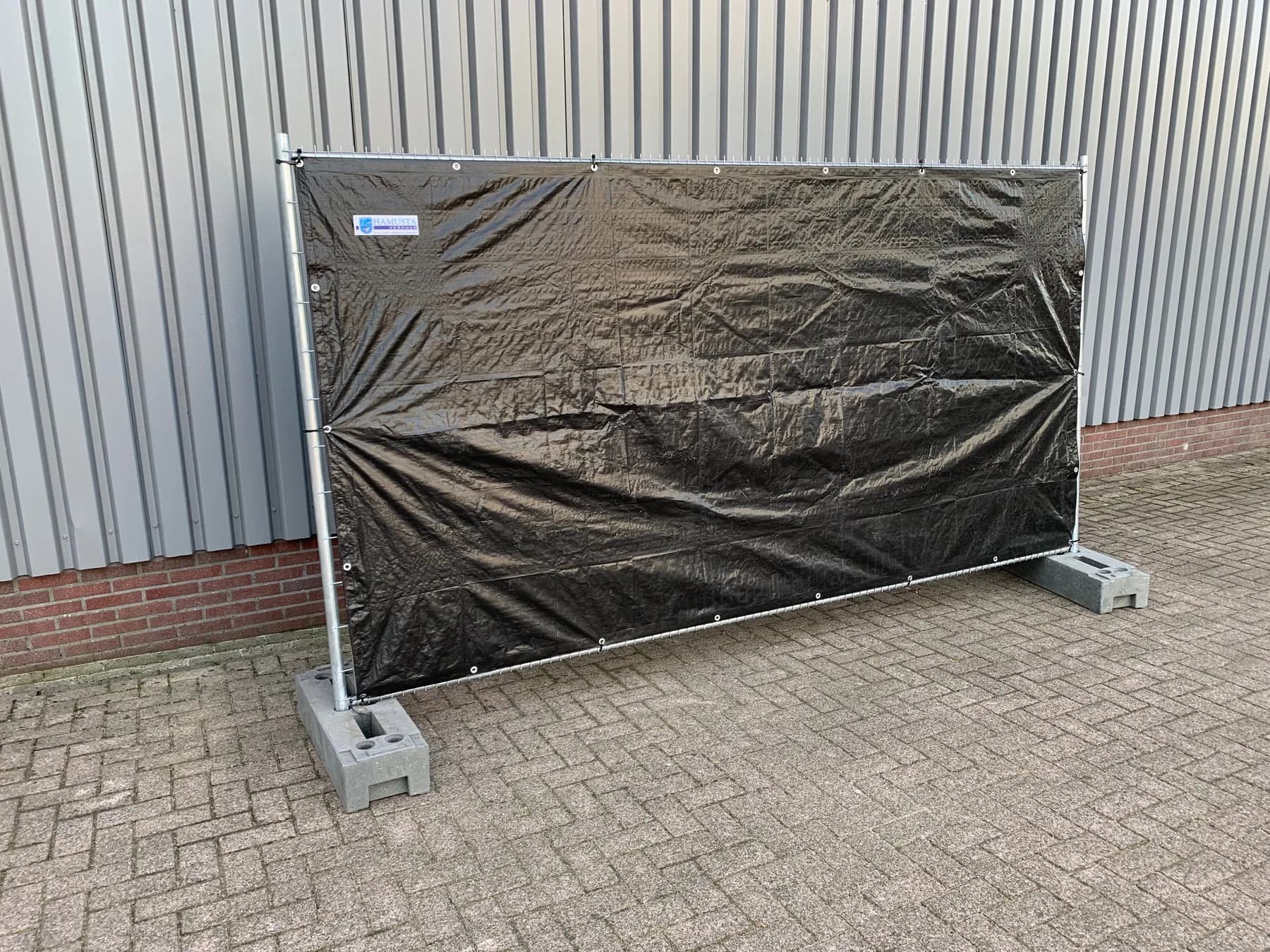 Bouwhek geblindeerd 3,5 x 2,0 meter + voet en klem