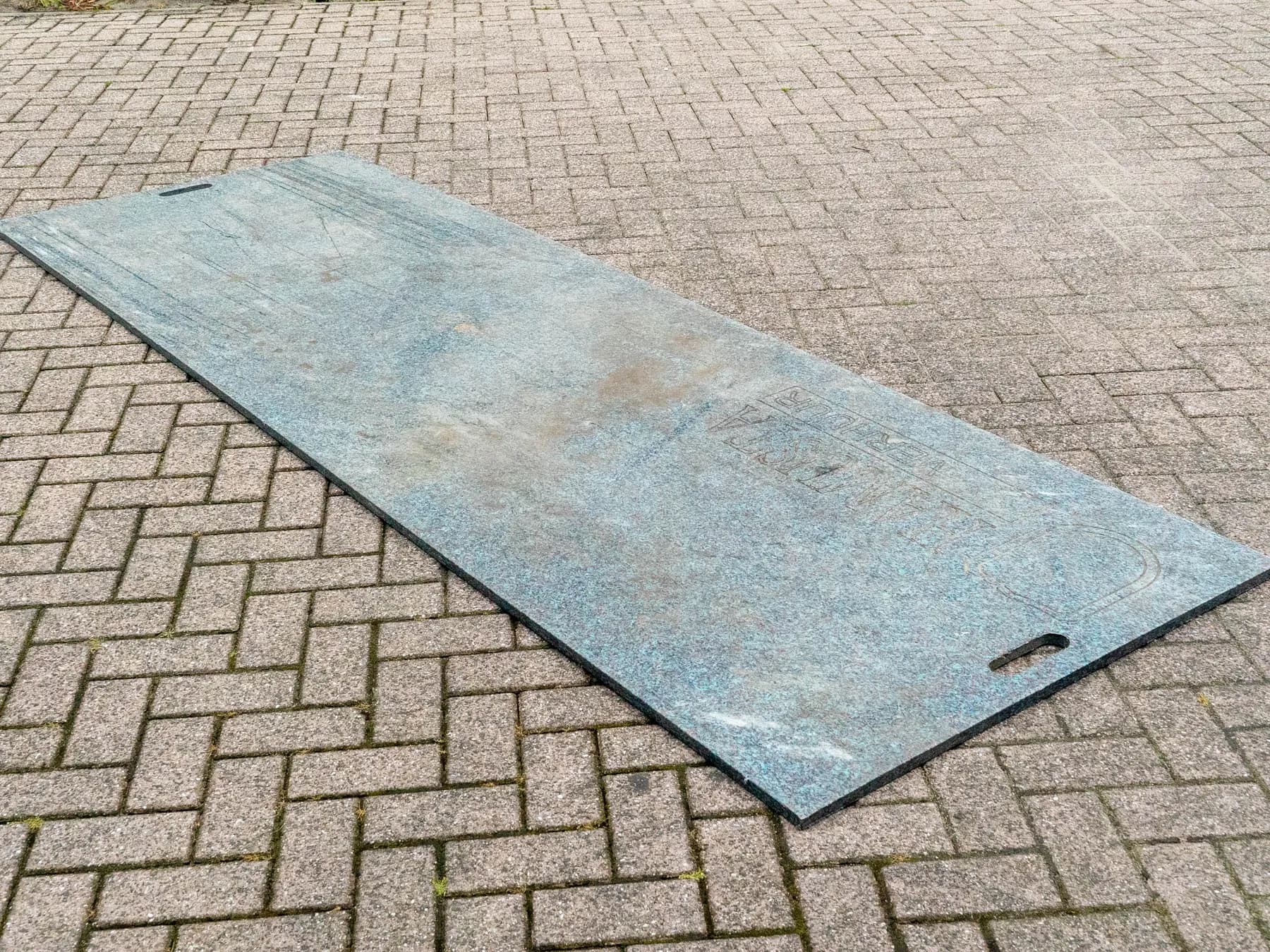 Kunstof rijplaat met handvaten 100x300cm
