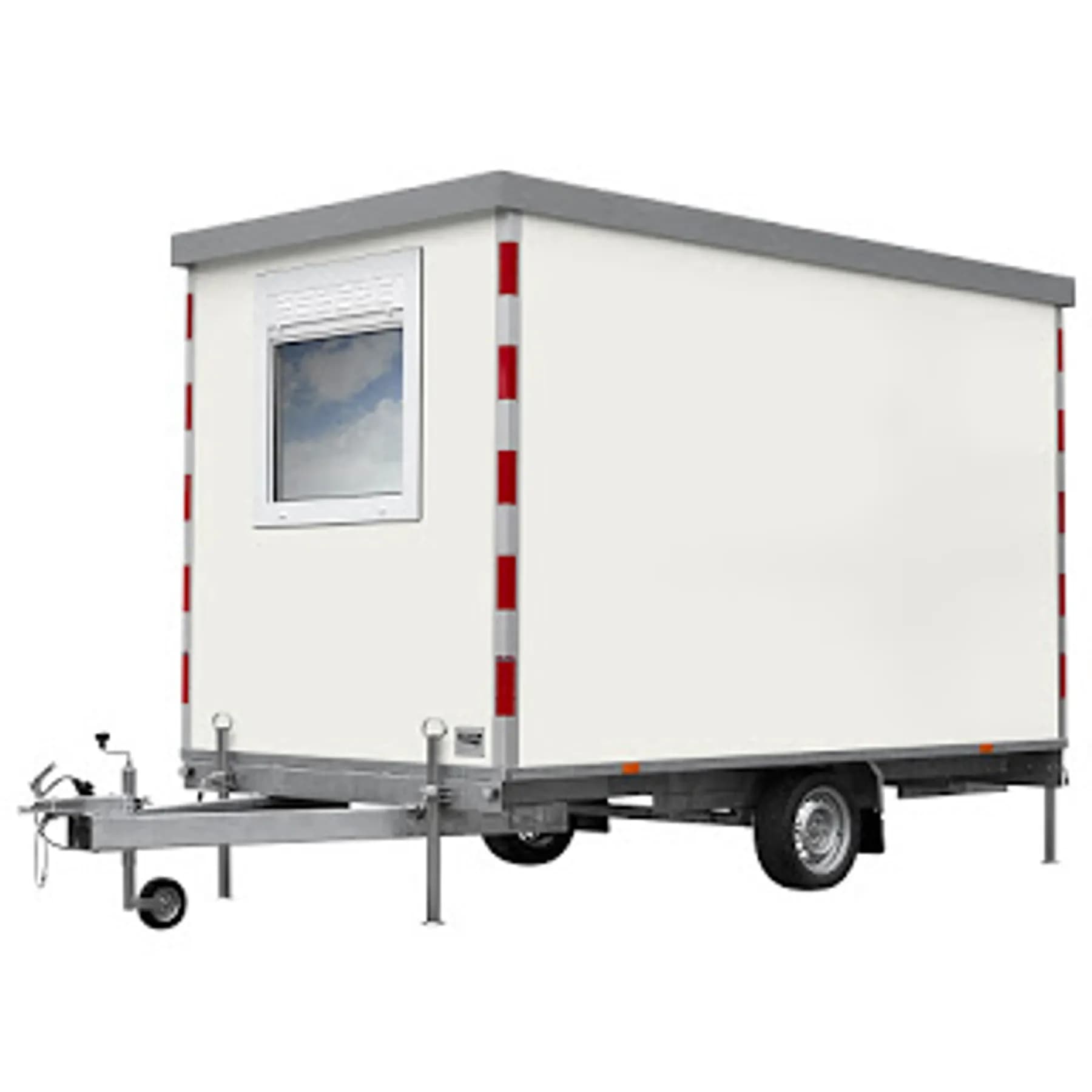 Schaftwagen snelverkeer 4 x 2 meter inclusief 6 stoelen tafel en verwarming