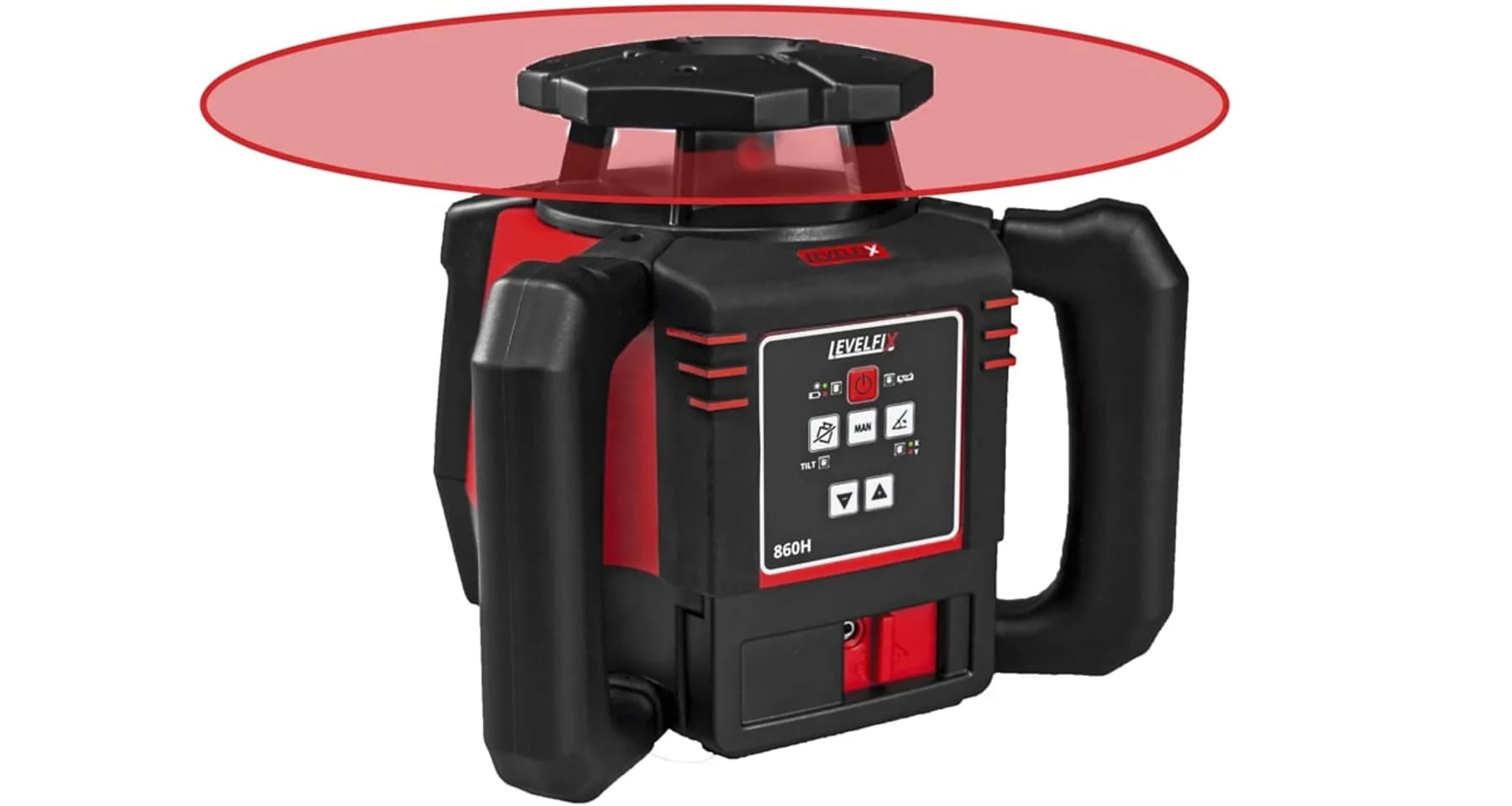 Roterende laser 800 meter levelfix 860H Inclusief statief en 1 zijde afschot