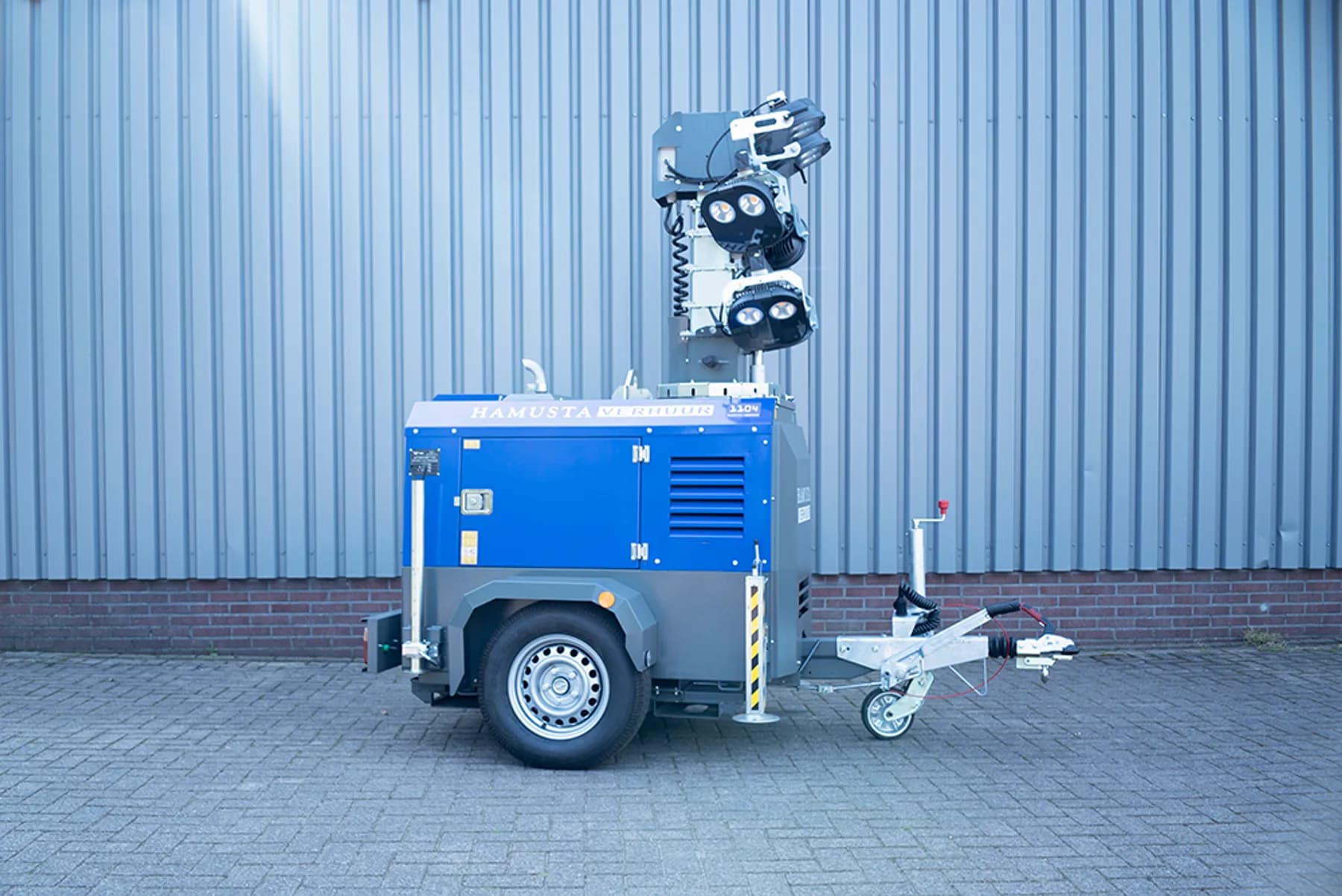 Mobiele ledverlichting 8 meter hoog